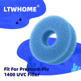 LTWHOME Compatible Foam Sponge Filter 25PPI Fits for Laguna Pressure-Flo 1400 UVC Filter(Pack of 4)