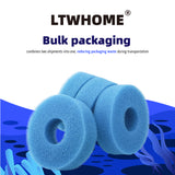 LTWHOME Compatible Foam Sponge Filter 25PPI Fits for Laguna Pressure-Flo 1400 UVC Filter(Pack of 4)