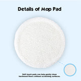 LTWHOME Replacement 8.6 Inch Soft Mop Pads Fit for Bissell Spinwave 2039 Series 2039A 2124 (Pack of 12)