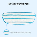 LTWHOME Wet Mop Pad Fit for Dirt Devil Steam Mop,Compare to Part AD51000 (Pack of 2)