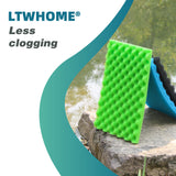 LTWHOME Fish Pond Foam Filter Sponge Set 17Inch X 11Inch Media (Pack Of 3 Sets)