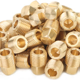 LTWFITTING Brass Pipe Square Head Plug Fittings 1/8 Inch Male NPT Air Fuel Water Boat(Pack of 500)