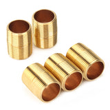 LTWFITTING Brass Pipe Close Nipple Fitting 3/4 Inch Male NPT(Pack of 5)