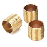 LTWFITTING Brass Pipe Close Nipples Fitting 1-1/2 Inch Male NPT(Pack of 3)