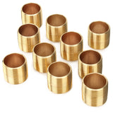 LTWFITTING Brass Pipe Close Nipples Fitting 1-1/2 Inch Male NPT(Pack of 10)