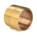 LTWFITTING Brass Pipe Close Nipple Fitting 2 Inch Male NPT(Pack of 1)