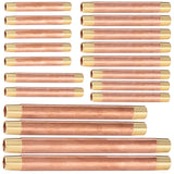 LTWFITTING Assortment Kit Total length (4" 4-1/2" 5" 5-1/2" 6") x 1/4" Male NPT Brass Pipe Long Nipple Set (Pack of 19)