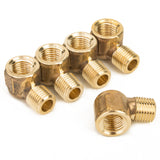 LTWFITTING Lead Free Brass Pipe 90 Deg 1/4 Inch NPT Street Elbow Forged Fitting (Pack of 5)