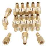 LTWFITTING Lead Free Brass Fitting Coupler/Adapter 3/8 Inch Hose Barb x 1/4 Inch Female NPT Fuel Gas Water (Pack of 25)