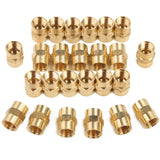 LTWFITTING Lead Free Brass Pipe Fitting 1/4 Inch Female NPT Coupling Water (Pack of 25)