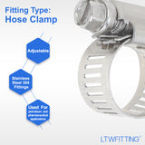 LTWFITTING 11-20mm Stainless Steel 304 Hose Clamp, Adjustable Worm Gear Clamps for Automotive Radiator Fuel Line Plumbing Intercooler and Mechanical Applications (Pack of 1500)