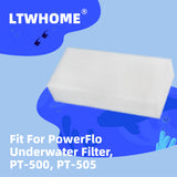 LTWHOME Replacement Foam Filters Fit for Laguna PowerFlo Underwater Filter, PT-500, PT-505 (Pack of 12)