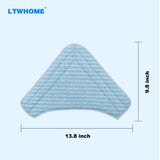 LTWHOME Steam Mop Pads Fit for ThermaPro Elite 12 in 1 and PureClean XL Rolling Steam Cleaner (Pack of 6)