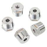 LTWFITTING Bar Production Stainless Steel 316 Pipe Hex Bushing Reducer Fittings 3/4 Inch Male x 1/8 Inch Female NPT Fuel Water Boat (Pack of 5)