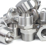 LTWFITTING Bar Production Stainless Steel 316 Pipe Hex Bushing Reducer Fittings 1 Inch Male x 1/2 Inch Female NPT Fuel Water Boat (Pack of 120)