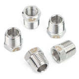 LTWFITTING Bar Production Stainless Steel 316 Pipe Hex Bushing Reducer Fittings 1/4 Inch Male x 1/8 Inch Female NPT Fuel Water Boat (Pack of 5)