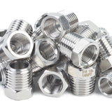 LTWFITTING Bar Production Stainless Steel 316 Pipe Hex Bushing Reducer Fittings 1/4 Inch Male x 1/8 Inch Female NPT Fuel Water Boat (Pack of 500)