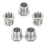 LTWFITTING Bar Production Stainless Steel 316 Pipe Hex Bushing Reducer Fittings 3/8 Inch Male x 1/4 Inch Female NPT Fuel Water Boat (Pack of 5)