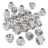 LTWFITTING Bar Production Stainless Steel 316 Pipe Fitting 3/4 Inch Female x 1/2 Inch Male NPT Adapter Air Fuel Water (Pack of 25)