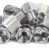 LTWFITTING Bar Production Stainless Steel 316 Pipe Fitting 1/4 Inch Female x 1/8 Inch Male NPT Adapter Air Fuel Water (Pack of 600)