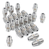 LTWFITTING Class 3000 Stainless Steel 316 Pipe Hex Nipple Fitting 1/8 Inch Male NPT Air Fuel Water (Pack of 25)