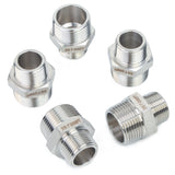 LTWFITTING Bar Production Stainless Steel 316 Pipe Hex Reducing Nipple Fitting 1 Inch x 3/4 Inch Male NPT Water Boat (Pack of 5)