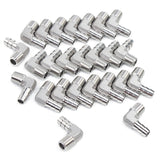 LTWFITTING 90 Degree Elbow Stainless Steel 316 Barb Fitting 3/8 Inch ID Hose x 1/4 Inch Male NPT Air Gas (Pack of 25)