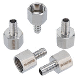 LTWFITTING Bar Production Stainless Steel 316 Barb Fitting Coupler 3/8 Inch Hose ID x 1/2 Inch Female NPT Air Fuel Water (Pack of 5)