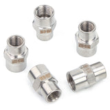 LTWFITTING Bar Production Stainless Steel 316 Pipe Fitting 1/4 Inch x 1/8 Inch Female NPT Reducing Coupling Water Boat (Pack of 5)