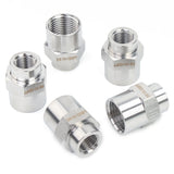 LTWFITTING Bar Production Stainless Steel 316 Pipe Fitting 1/2 Inch x 1/4 Inch Female NPT Reducing Coupling Water Boat (Pack of 5)