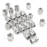 LTWFITTING Bar Production Stainless Steel 316 Pipe Fitting 1/2 Inch x 1/4 Inch Female NPT Reducing Coupling Water Boat (Pack of 25)