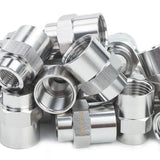 LTWFITTING Bar Production Stainless Steel 316 Pipe Fitting 1/2 Inch x 1/4 Inch Female NPT Reducing Coupling Water Boat (Pack of 300)