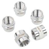 LTWFITTING Bar Production Stainless Steel 316 Pipe Fitting 3/4 Inch Female NPT Coupling Water Boat (Pack of 5)