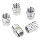 LTWFITTING Bar Production Stainless Steel 316 Pipe Fitting 1/4 Inch Female NPT Coupling Water Boat (Pack of 5)