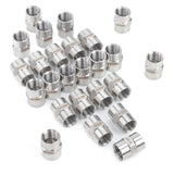 LTWFITTING Bar Production Stainless Steel 316 Pipe Fitting 1/4 Inch Female NPT Coupling Water Boat (Pack of 25)