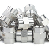 LTWFITTING Bar Production Stainless Steel 316 Pipe Fitting 1/2 Inch Female NPT Coupling Water Boat (Pack of 300)