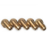 LTWFITTING Brass Flare 5/8 Inch OD x 3/4 Inch Female NPT 45 Deg Flare 90 Degree Elbow Tube Fitting(Pack of 5)