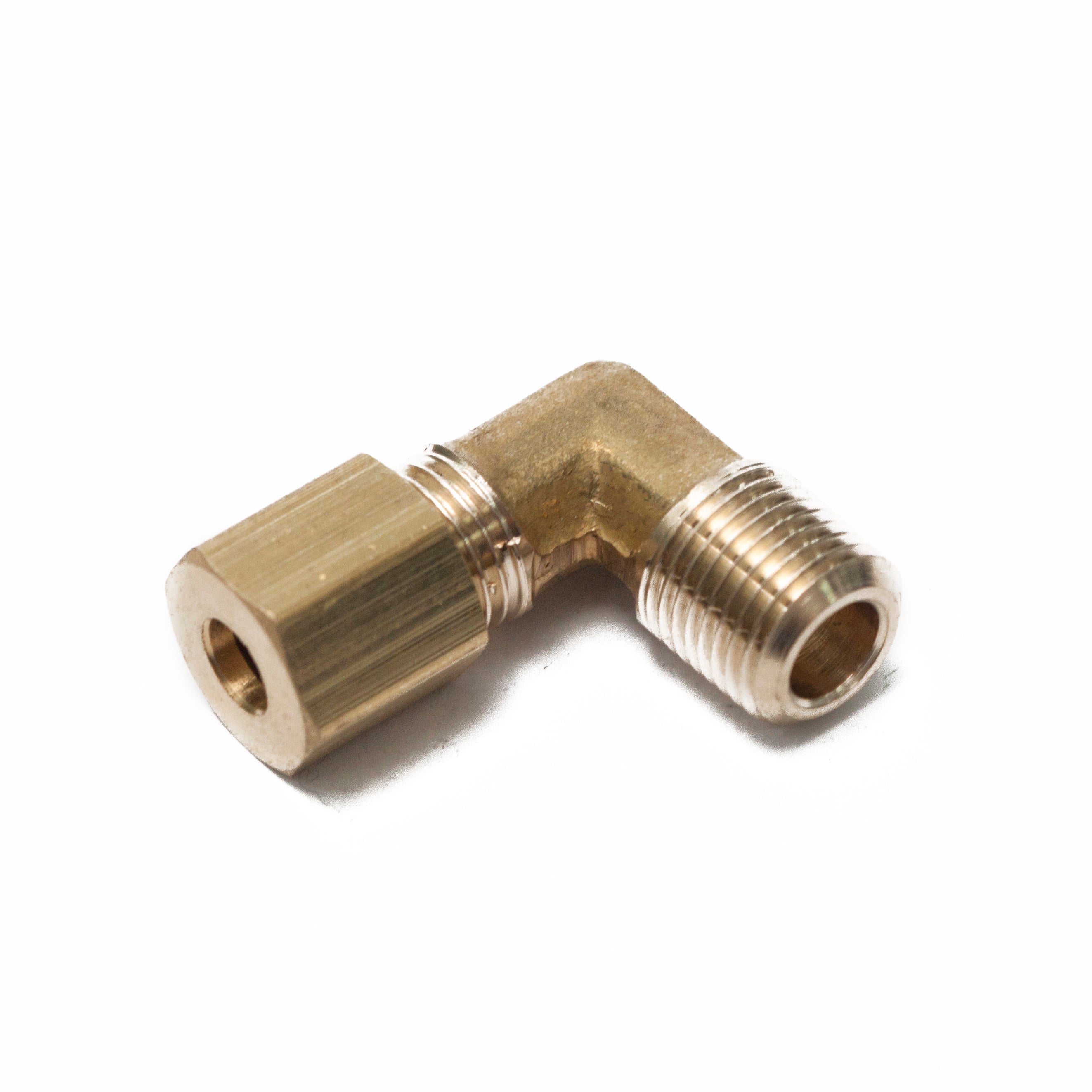 LTWFITTING 1/4-Inch OD 90 Degree Compression Union Elbow,Brass Compression  Fitting(Pack of 250)