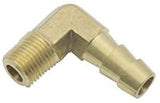 LTWFITTING 90 Degree Elbow Brass Barb Fitting 5/16 ID Hose x 1/8-Inch Male NPT Air(Pack of 400)