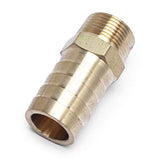 LTWFITTING Lead Free Brass Barbed Fitting Coupler/Connector 1 Inch Hose Barb x 3/4 Inch Male NPT Fuel Gas Water (Pack of 80)