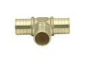 LWTFITTING 1-Inch x 1-Inch x 1-Inch PEX Tee, Brass Crimp PEX Fitting(Pack of 3)