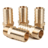 LTWFITTING Brass Fitting Connector 1-Inch Hose Barb x 3/4-Inch NPT Male Fuel Water(Pack of 5)