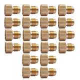 LTWFITTING Brass Flare 5/8 Inch OD x 3/4 Inch Female NPT Connector/Adapter Tube Fitting(Pack of 20)