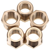 LTWFITTING Lead Free Brass Hex Pipe Bushing Reducer Fittings 3/4 Inch Male x 1/2 Inch Female NPT (Pack of 5)